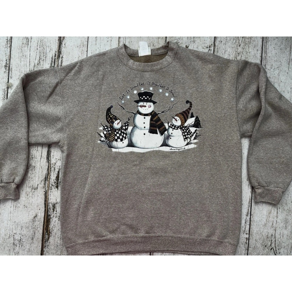 Vintage LEE Snowman Sweatshirt Size large